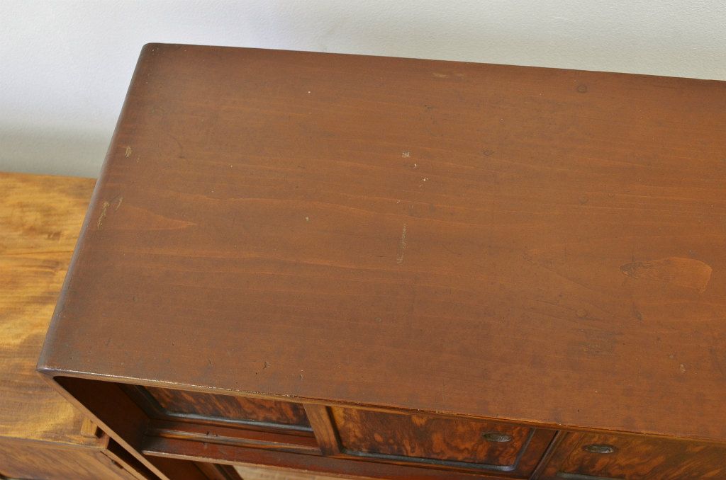 レトロ家具　☆昭和レトロ シックな重ね茶箪笥