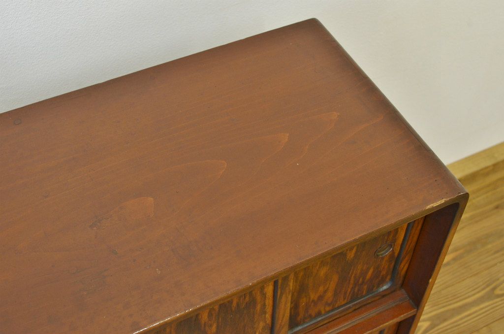 レトロ家具　☆昭和レトロ シックな重ね茶箪笥