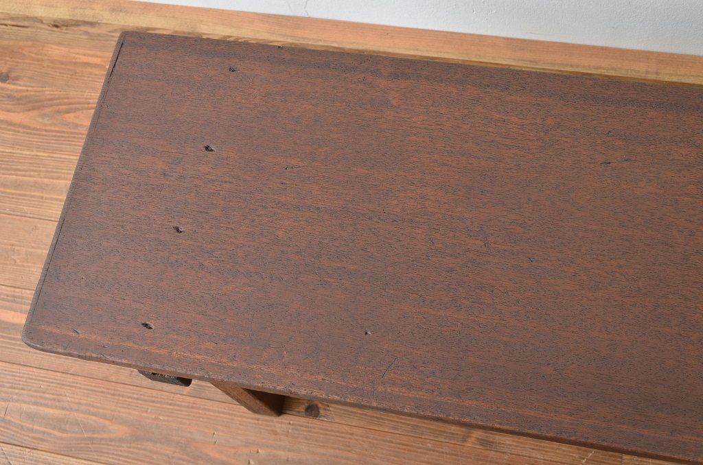 レトロ家具　昭和レトロ 古い木のシンプルなベンチ2(長イス・椅子)