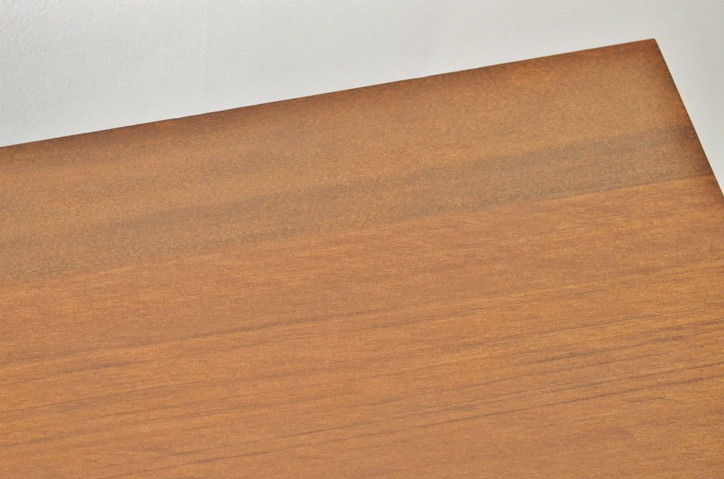 アンティーク家具　古い病院の天板無垢材の伸縮鉄脚テーブル1(作業台/キャスター付き)(サイドテーブル)