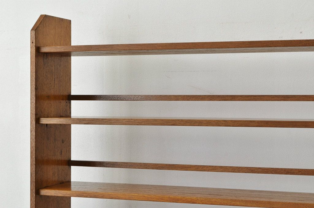 レトロ家具　昭和レトロ　大きな無垢材の本棚