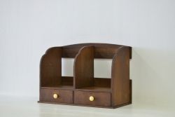 レトロ家具　古いレトロな木製本立(ブックスタンド)