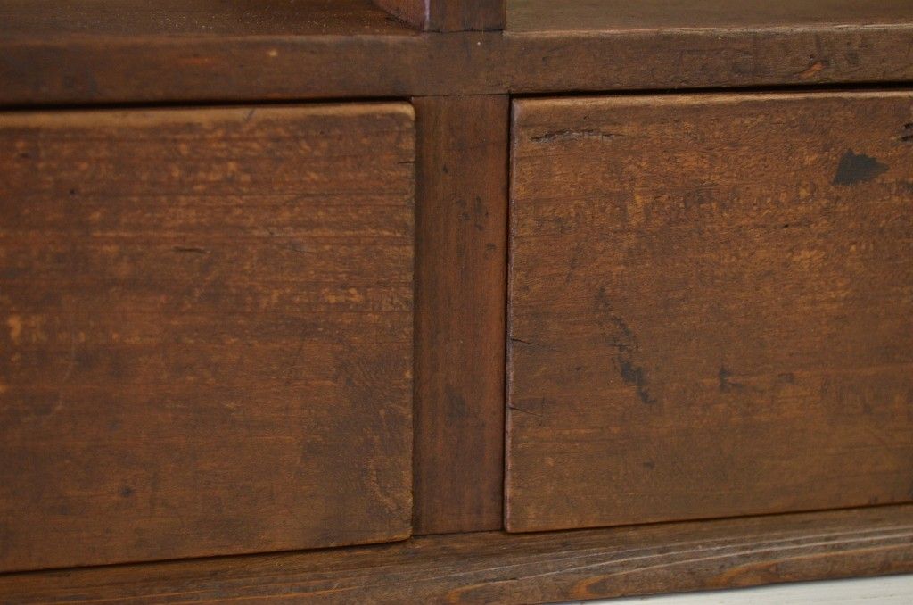 レトロ家具　古いレトロな木製本立(ブックスタンド)