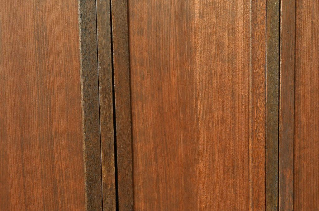 レトロ家具　昭和レトロ 希少 古い木のモールガラスアンティークロッカー?3人用