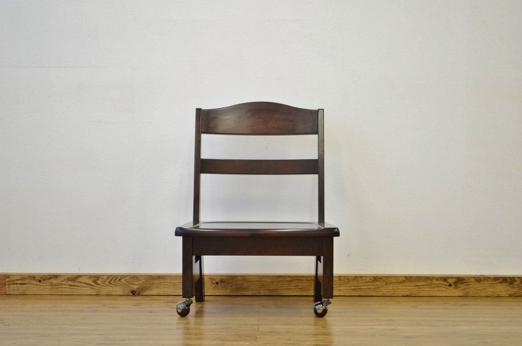 中古 北海道民芸 ダイニングチェア 高座椅子(3)(イス・いす)
