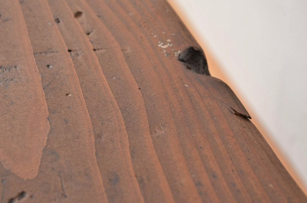 レトロ家具　昭和レトロ 使い込まれた無垢材のアンティークベンチ(イス・椅子・スツール)
