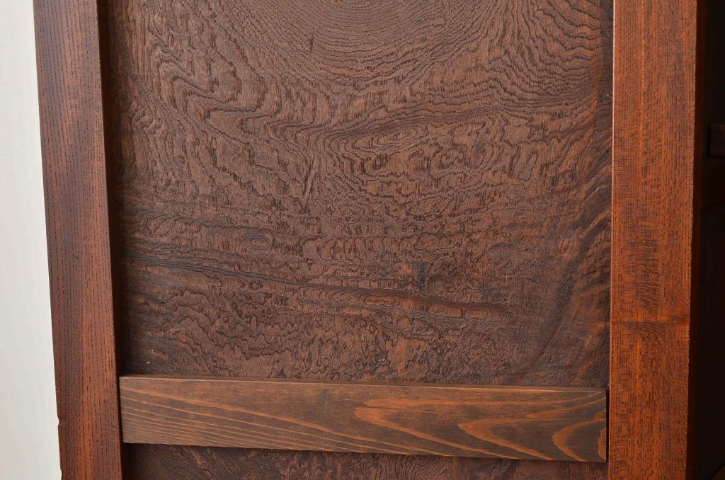アンティーク家具　古民具・骨董 珍品希少!前面欅玉杢の重ね時代収納棚(箪笥・チェスト)