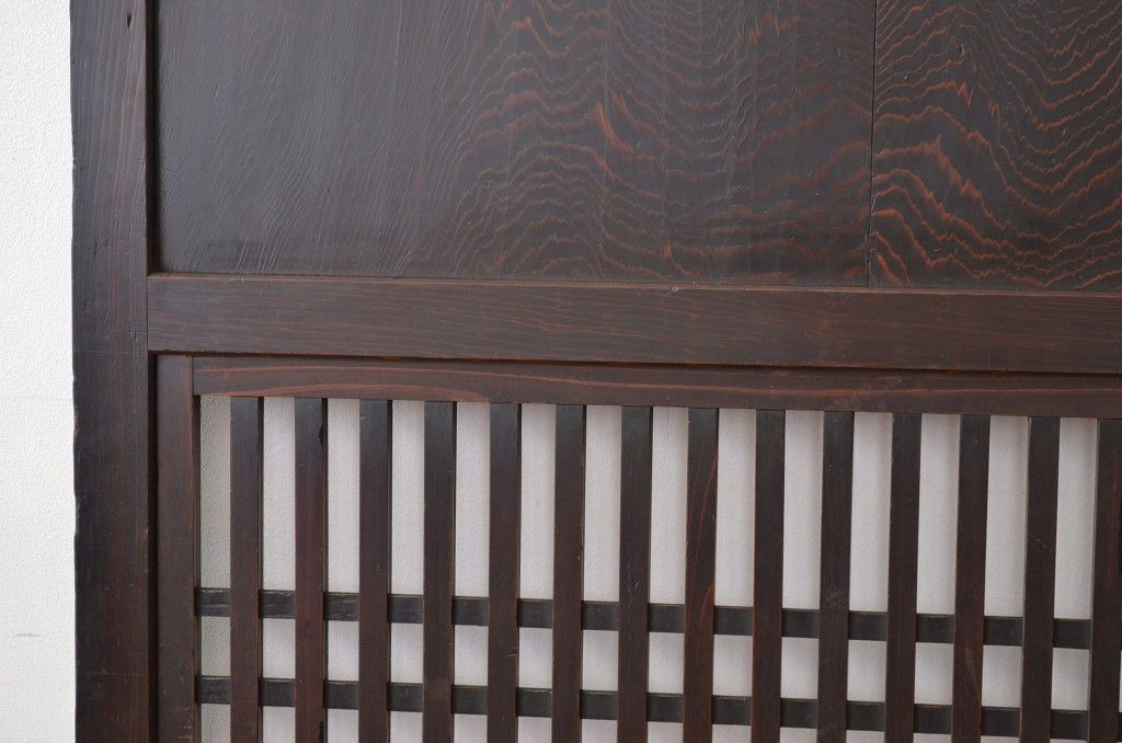 古民具・骨董 古い格子帯戸1枚