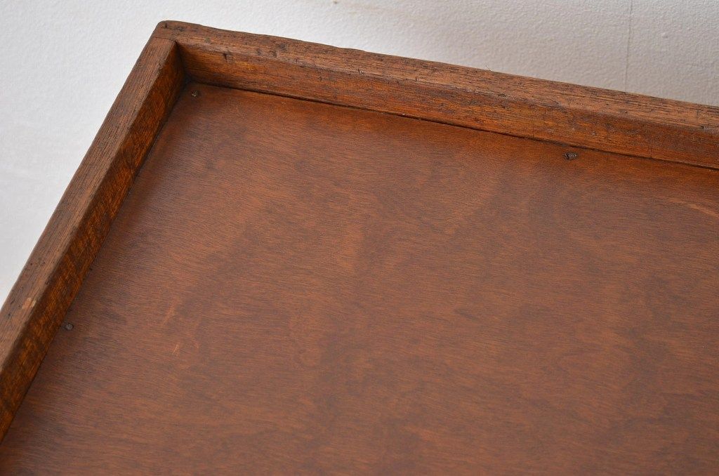 レトロ家具　昭和レトロ 縁付きデザインのかわいい平机(デスク)?作業台
