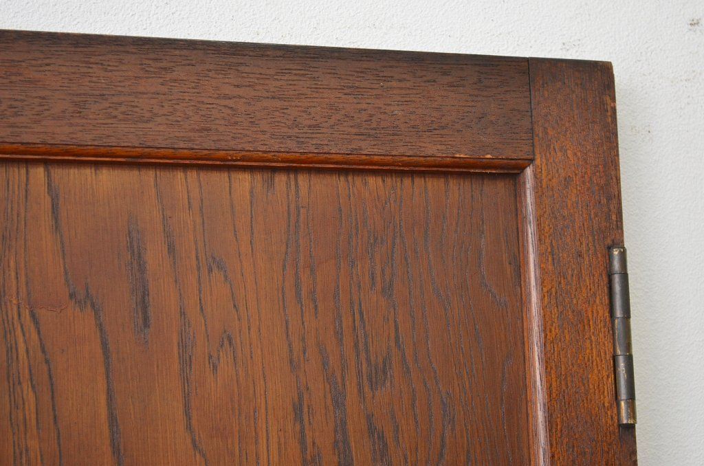 レトロ家具　昭和レトロ　すりガラス入りアンティークドア1枚(扉)