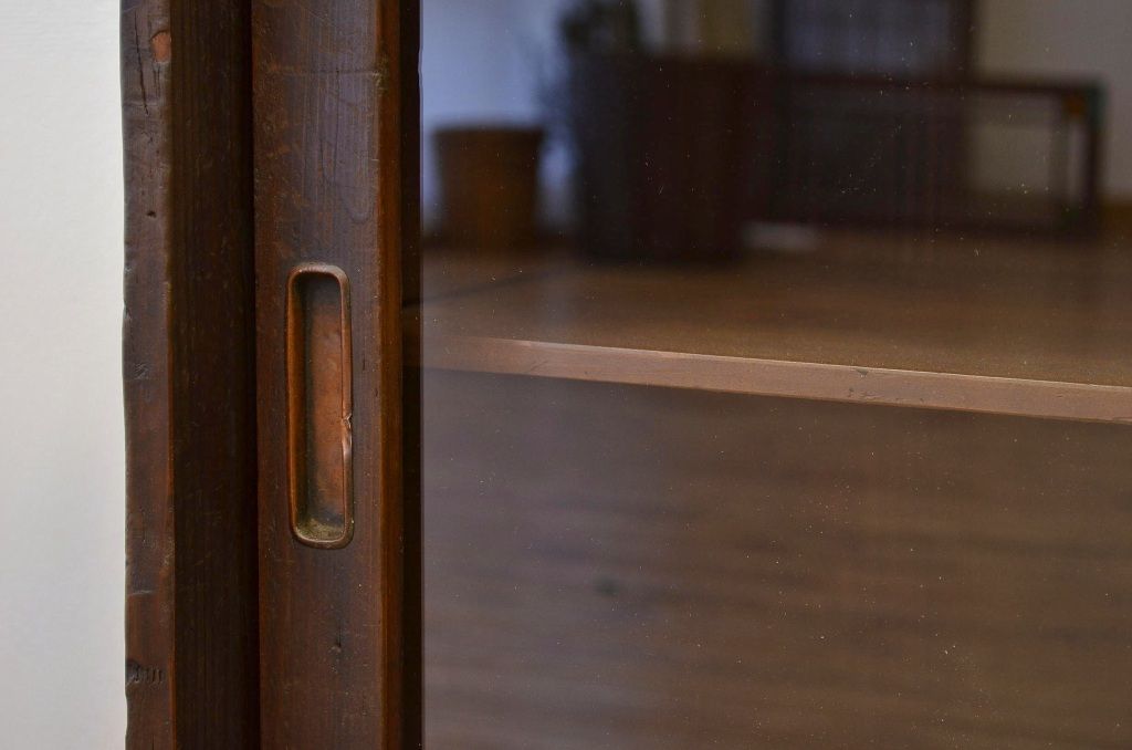 アンティーク家具　アンティーク　古い木の収納棚(下駄箱)