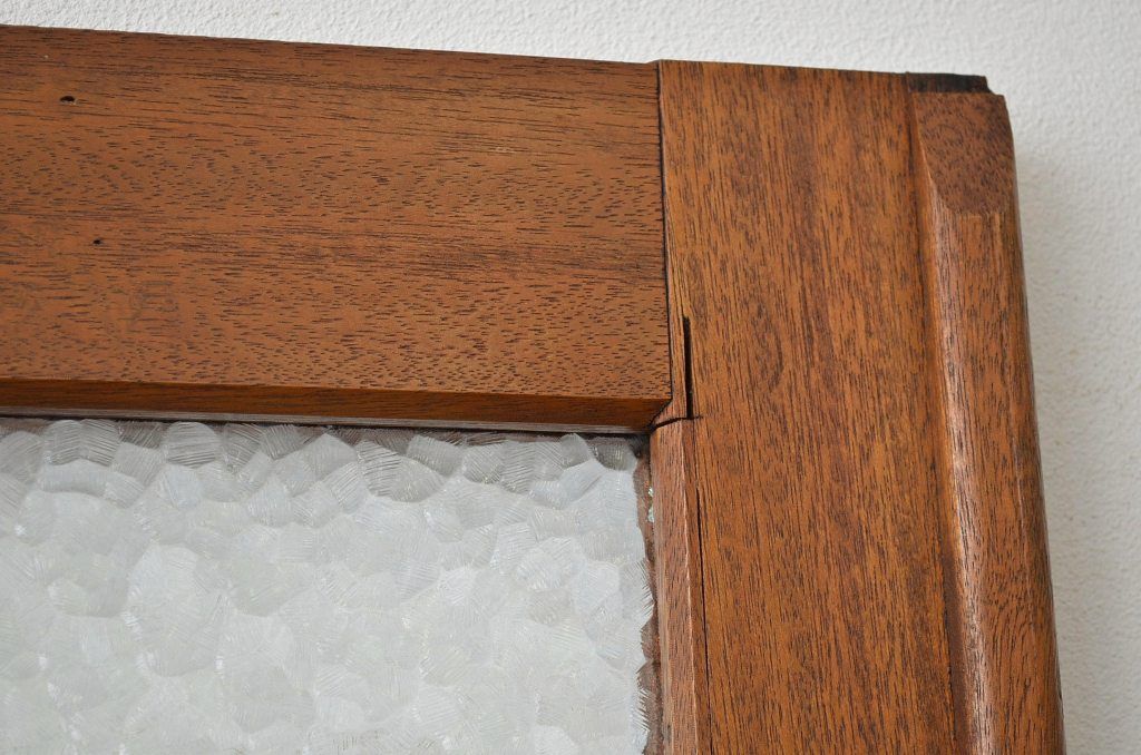 昭和レトロ 重厚な無垢材の親子ドア(子のみ)?扉