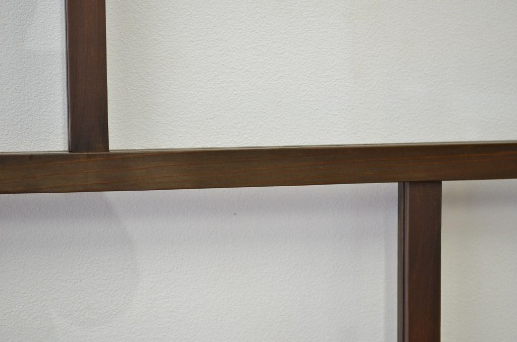 昭和レトロ 古い木のシックなガラス戸4枚セット(引き戸・建具)