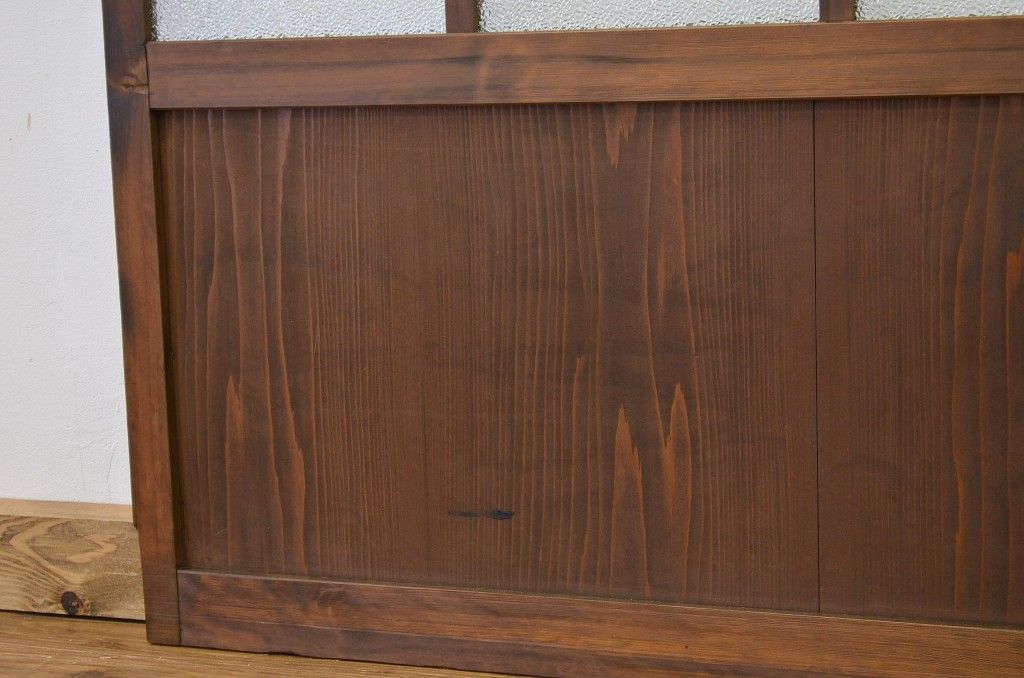 ★古民具・骨董 ダイヤガラス入り引き戸1枚(ガラス戸・建具)