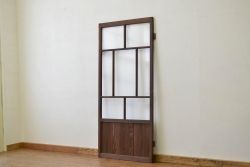 ★昭和レトロ 古い木のガラスドア?(ガラス戸・扉)