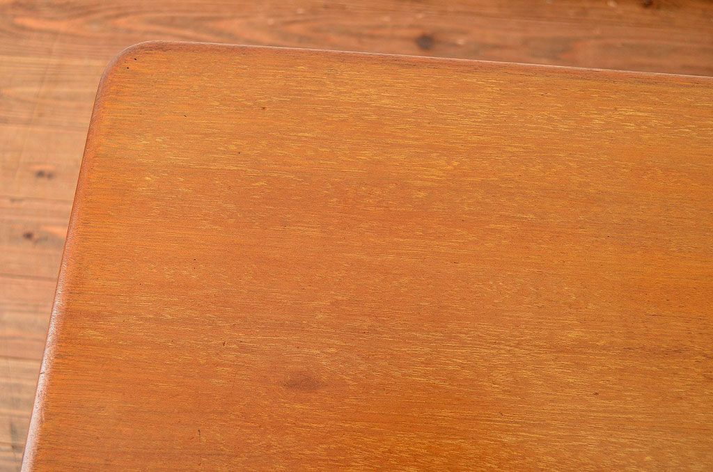 アンティーク家具　アンティーク 無垢材の小引き出し付きテーブル(作業台)