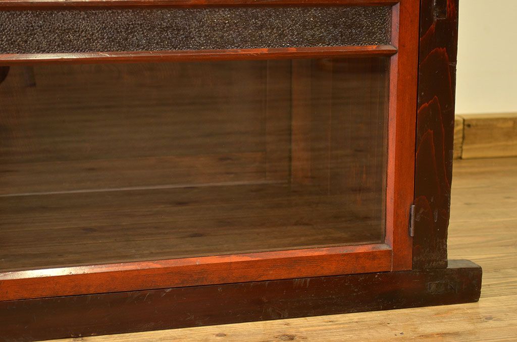アンティーク家具　古民具・骨董　非常に珍しい　両面開き水屋箪笥(収納棚)