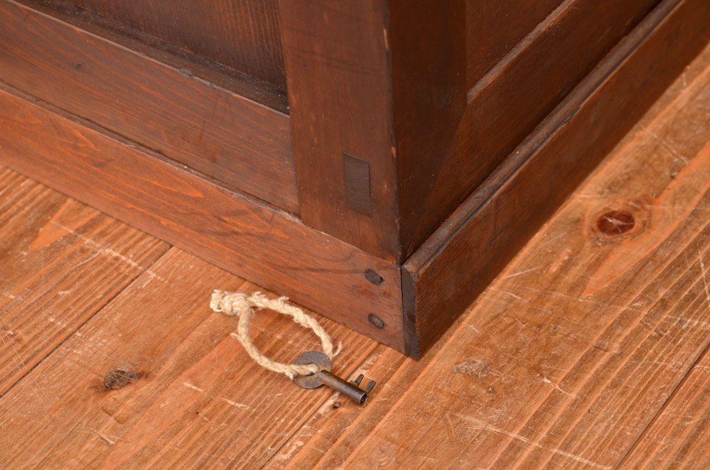 美品!　状態の良い二段重ね　美濃帳場箪笥