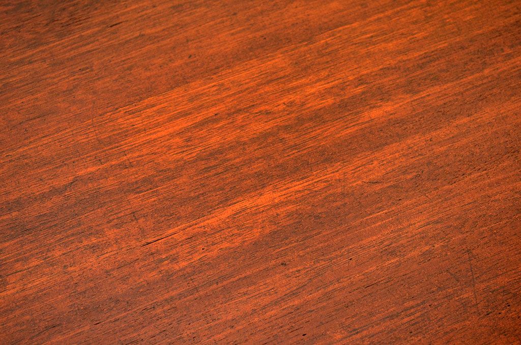 アンティーク家具　古い木のシンプルなアンティーク平机(テーブル)