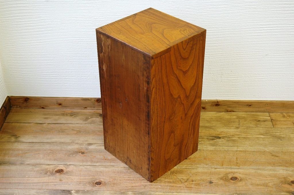 極上美品!古い欅材のシンプルな書類棚