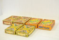 アンティーク雑貨　昭和初期!古い紙箱6個セット(菓子箱・看板)