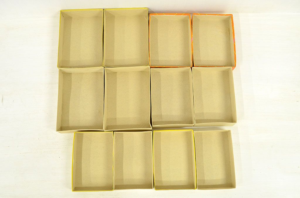 アンティーク雑貨　昭和初期!古い紙箱6個セット(菓子箱・看板)