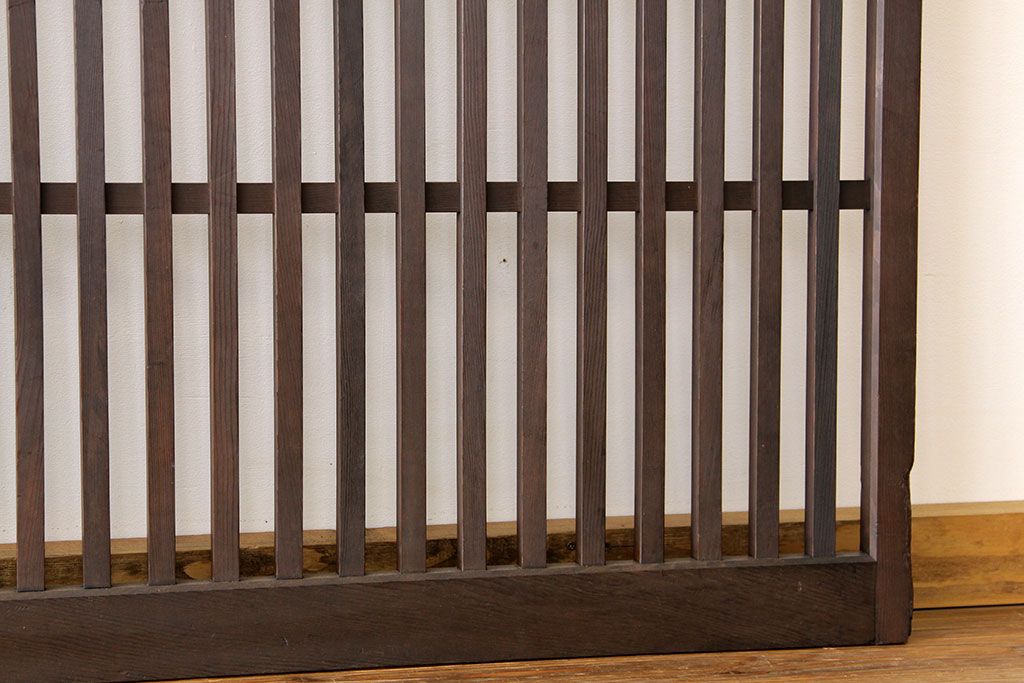 古民具・骨董　希少な高さ2mの大きな太格子戸3枚セット(引き戸)