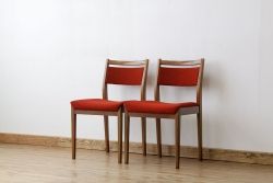 ヴィンテージ家具　北欧ミッドセンチュリーGーPLANダイニングチェア2脚セット(椅子、イス、チェア、北欧ビンテージ)