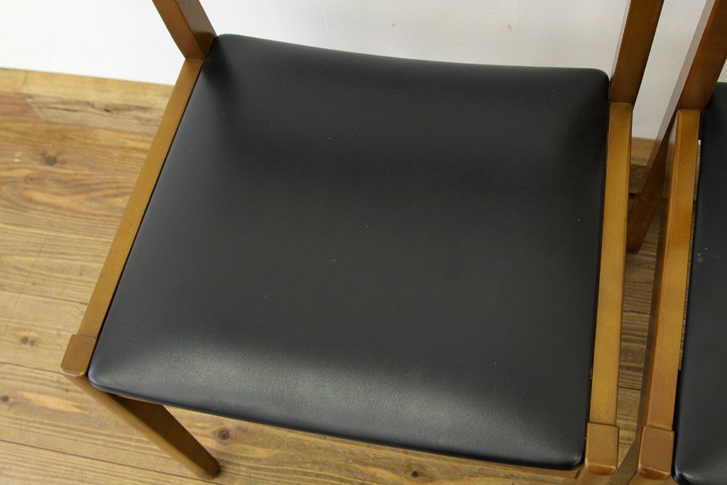 ヴィンテージ家具　北欧ビンテージ　ダイニングチェア2脚セット(椅子、イス、チェア)