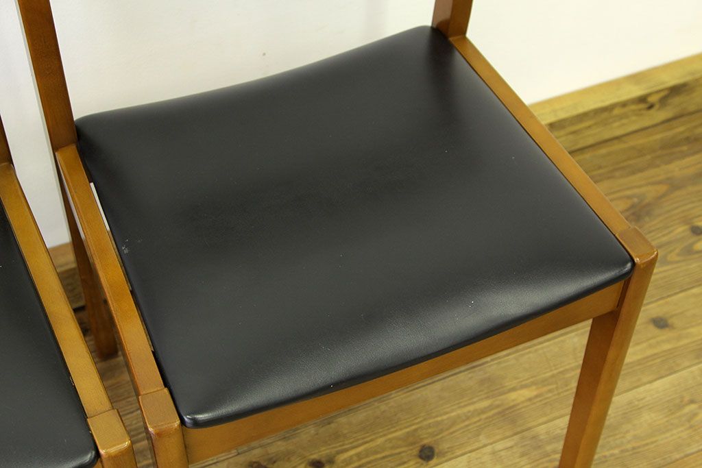 ヴィンテージ家具　北欧ビンテージ　ダイニングチェア2脚セット(椅子、イス、チェア)