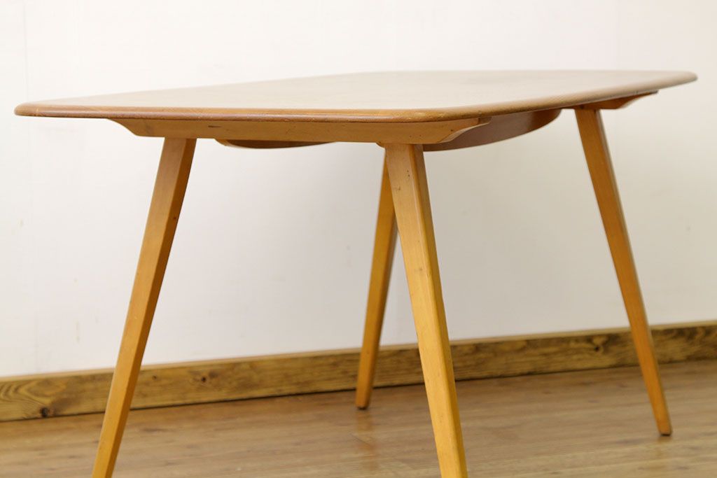 アンティーク家具　イギリス　アーコール(ERCOL)ダイニングテーブル(作業台)