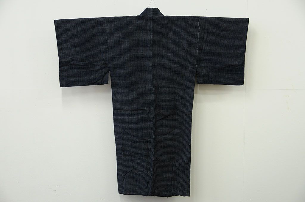 アンティーク雑貨　○古い木綿着物　3点(絣古布材料)