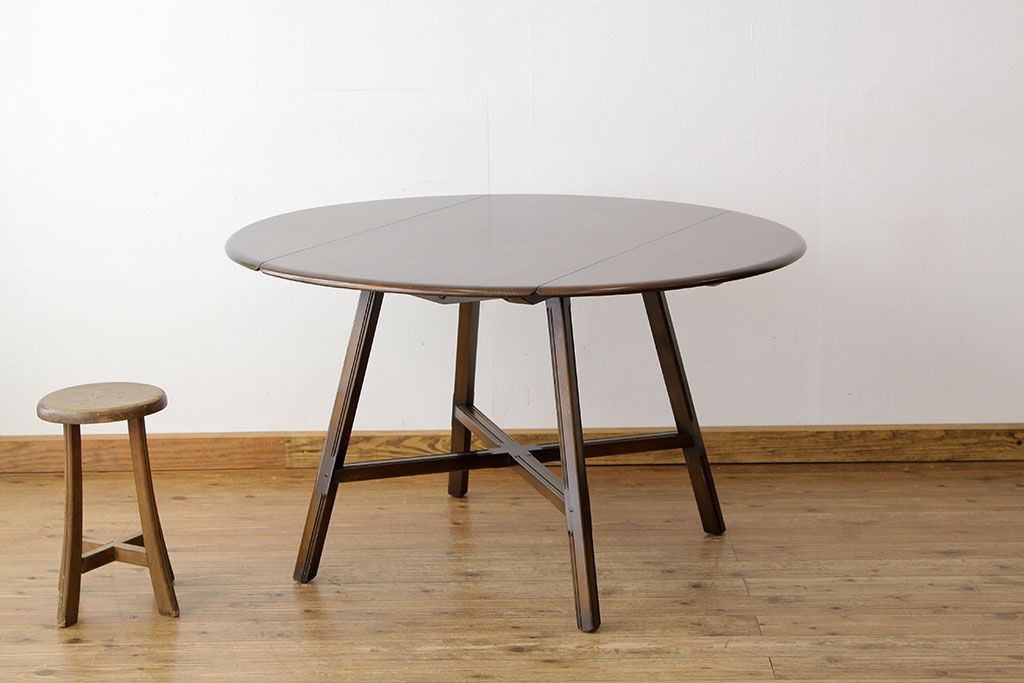 ヴィンテージ家具　イギリスビンテージ　アーコール(ERCOL)ドロップリーフテーブル
