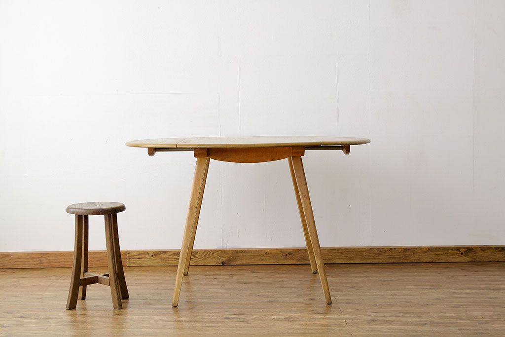 ヴィンテージ家具　イギリスビンテージ　アーコール(ERCOL)ドロップリーフテーブル