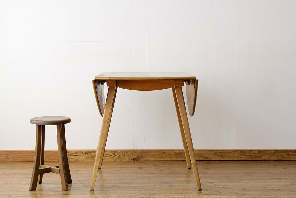 ヴィンテージ家具　イギリスビンテージ　アーコール(ERCOL)ドロップリーフテーブル