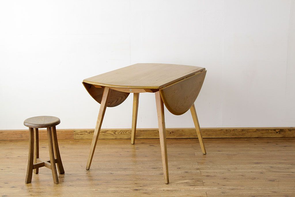 ヴィンテージ家具　イギリスビンテージ　アーコール(ERCOL)ドロップリーフテーブル