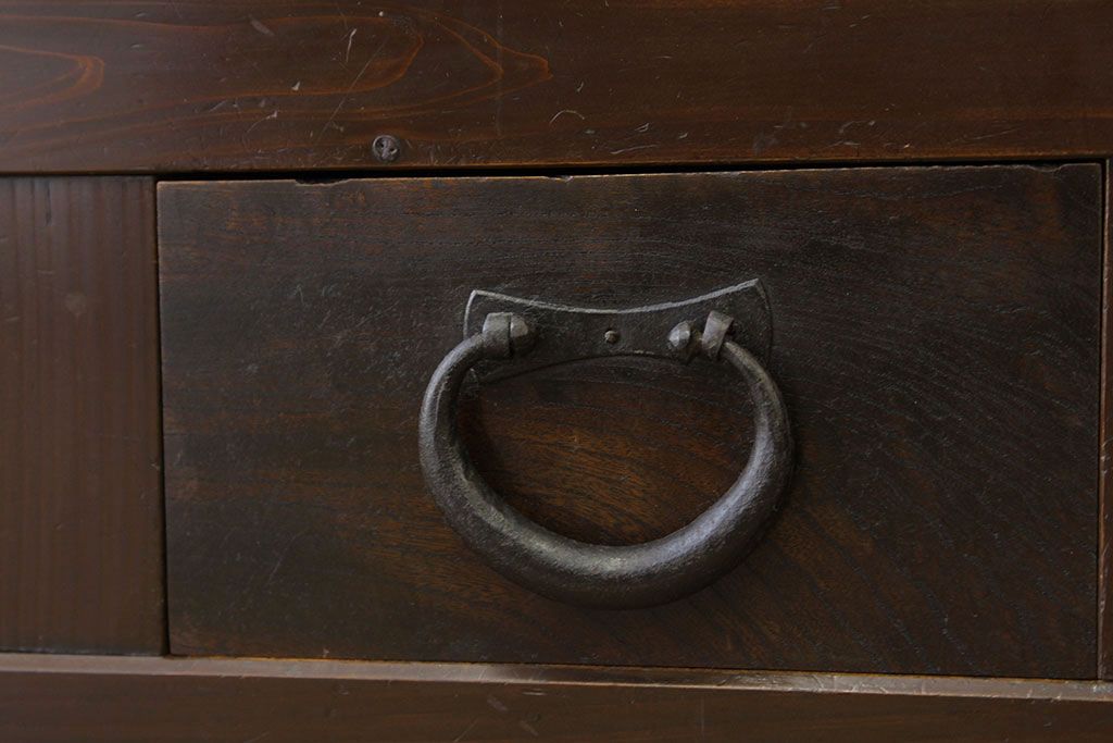 アンティーク家具　古民具・骨董　シックな三尺近江水屋箪笥(サイドボード)?