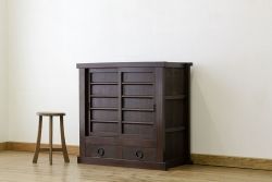 アンティーク家具　古民具・骨董　シックな三尺近江水屋箪笥(サイドボード)?