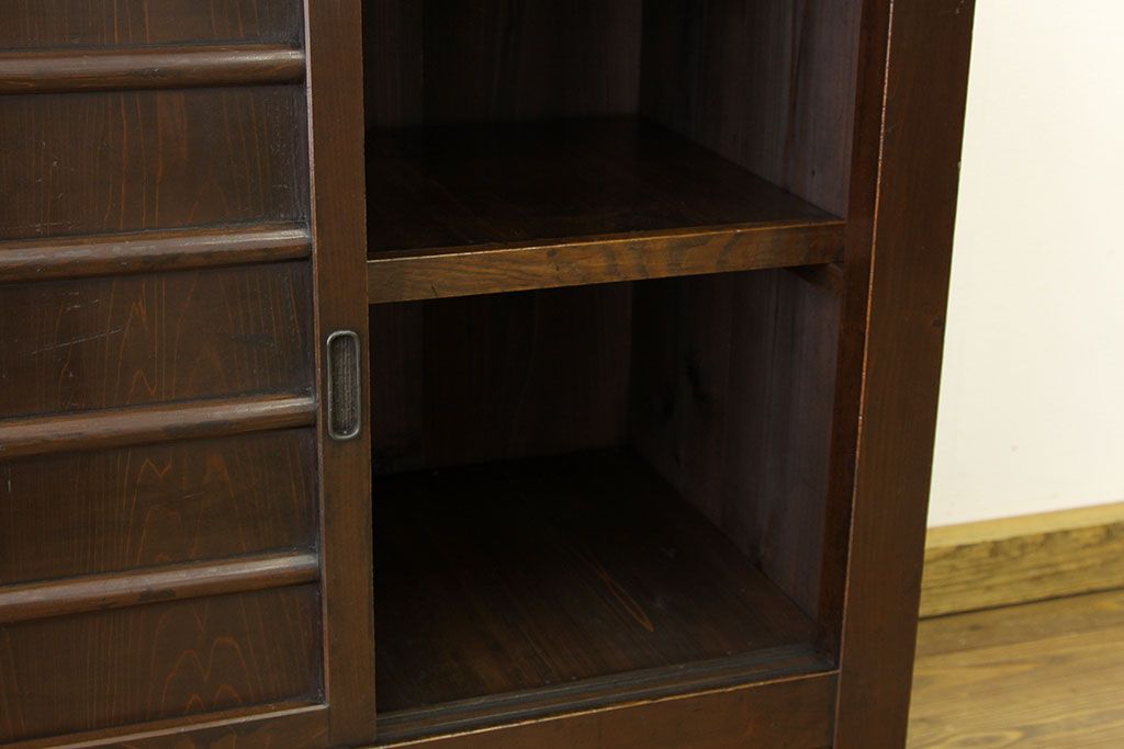アンティーク家具　古民具・骨董　シックな三尺近江水屋箪笥(サイドボード)?