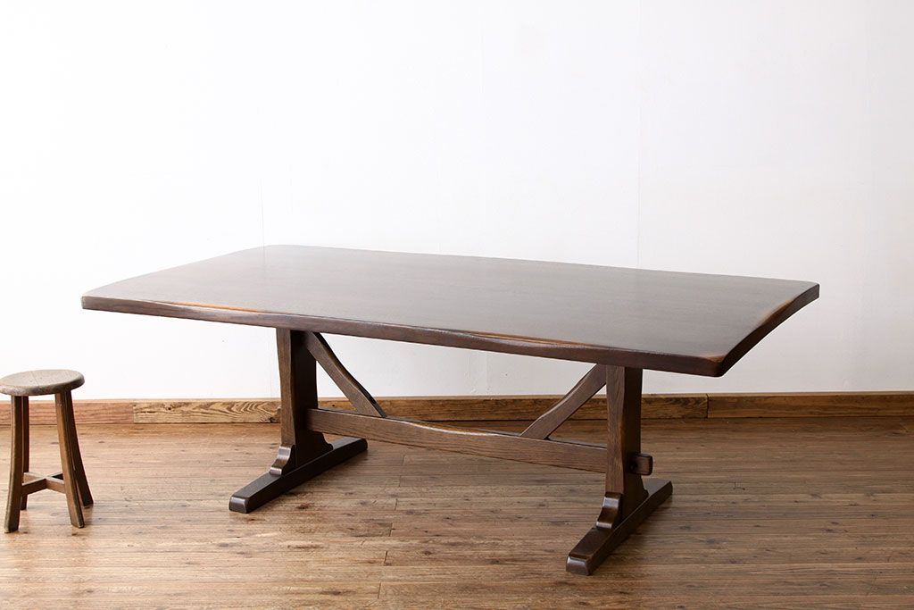 中古　柏木工ウィルダネス特大ダイニングテーブル(定価24万円)