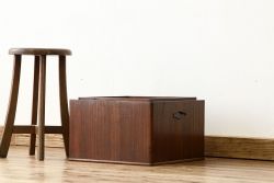 アンティーク雑貨　アンティーク　古い木の角火鉢