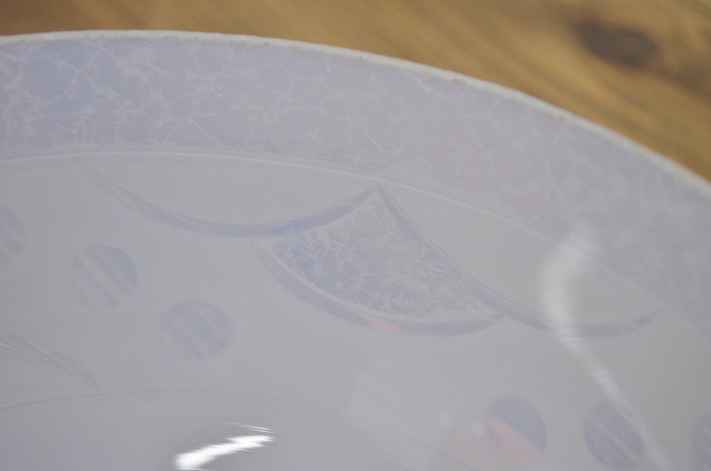 大正〜昭和初期 オパール結晶切子電笠吊り下げ照明
