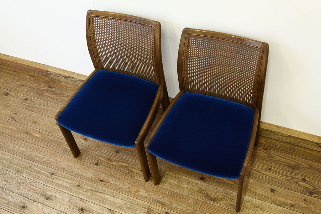 中古 飛騨日進木工 ダイニングチェア2脚セット