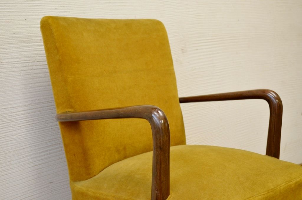 アンティーク家具　とてもきれいな回転椅子(アームチェア)