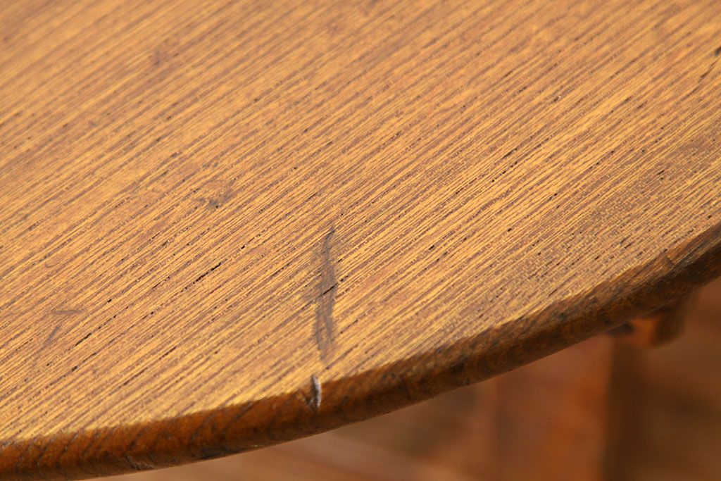 レトロ家具　昭和レトロ　とても小さくかわいい丸ちゃぶ台(テーブル)