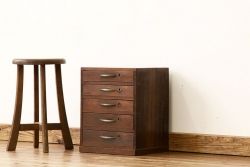 レトロ家具　昭和レトロ　古い木のシックなアンティーク小引き出し