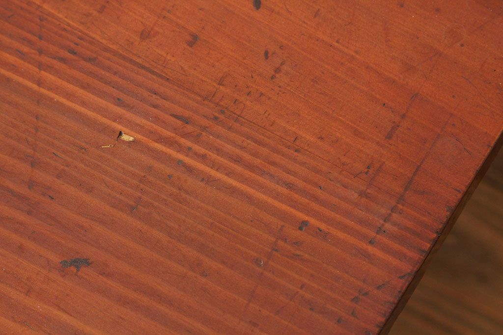 アンティーク家具　古い木のシンプルな机(テーブル・作業台)