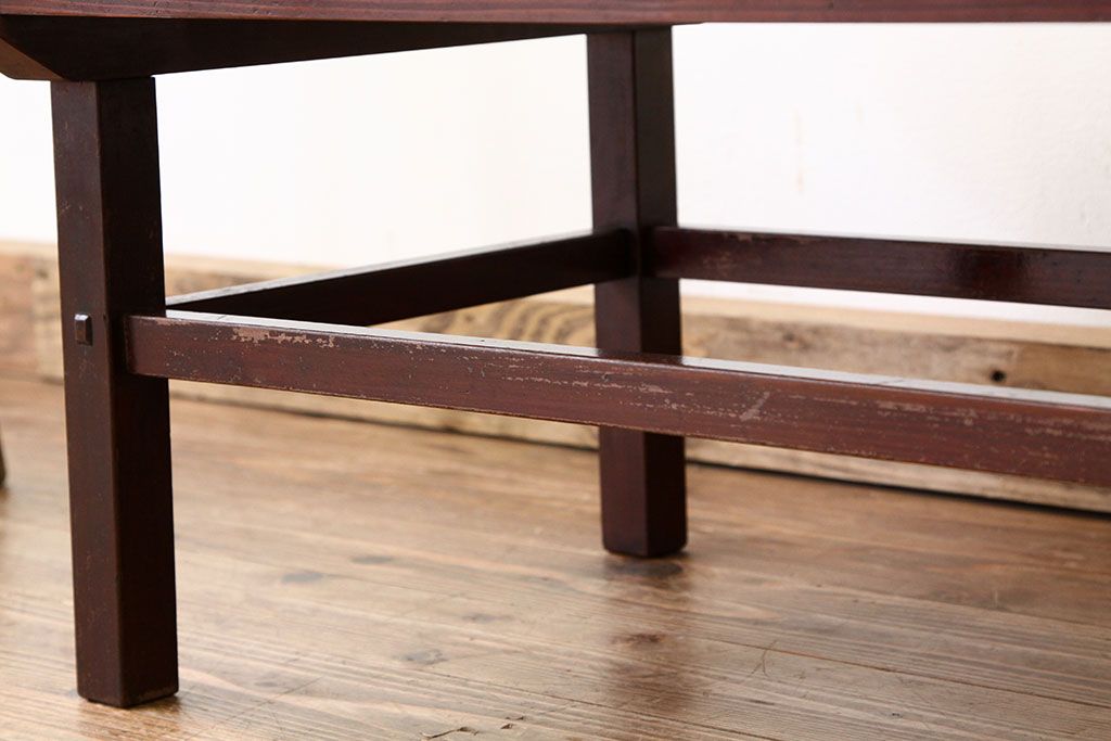 アンティーク家具　古い木のシンプルな机(テーブル・作業台)