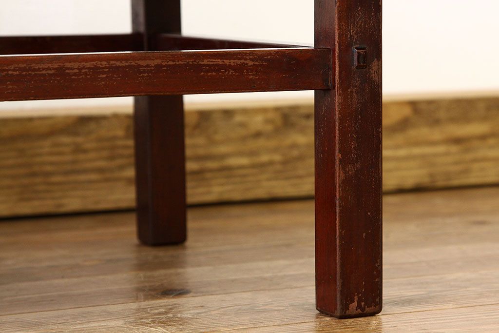 アンティーク家具　古い木のシンプルな机(テーブル・作業台)