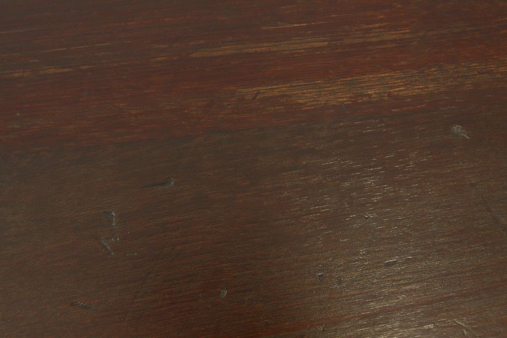アンティーク家具　珍品!古い木の中抜き丸型ちゃぶ台